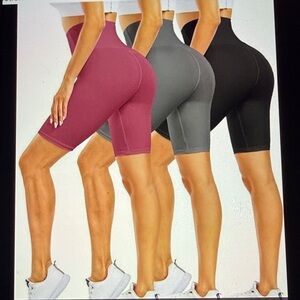 3 pack Women's Black High-Waisted Shorts w pockets
Item 503